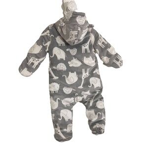 Carter's Simple Joy Animal Fleece Bunting Infant Snowsuit Hooded